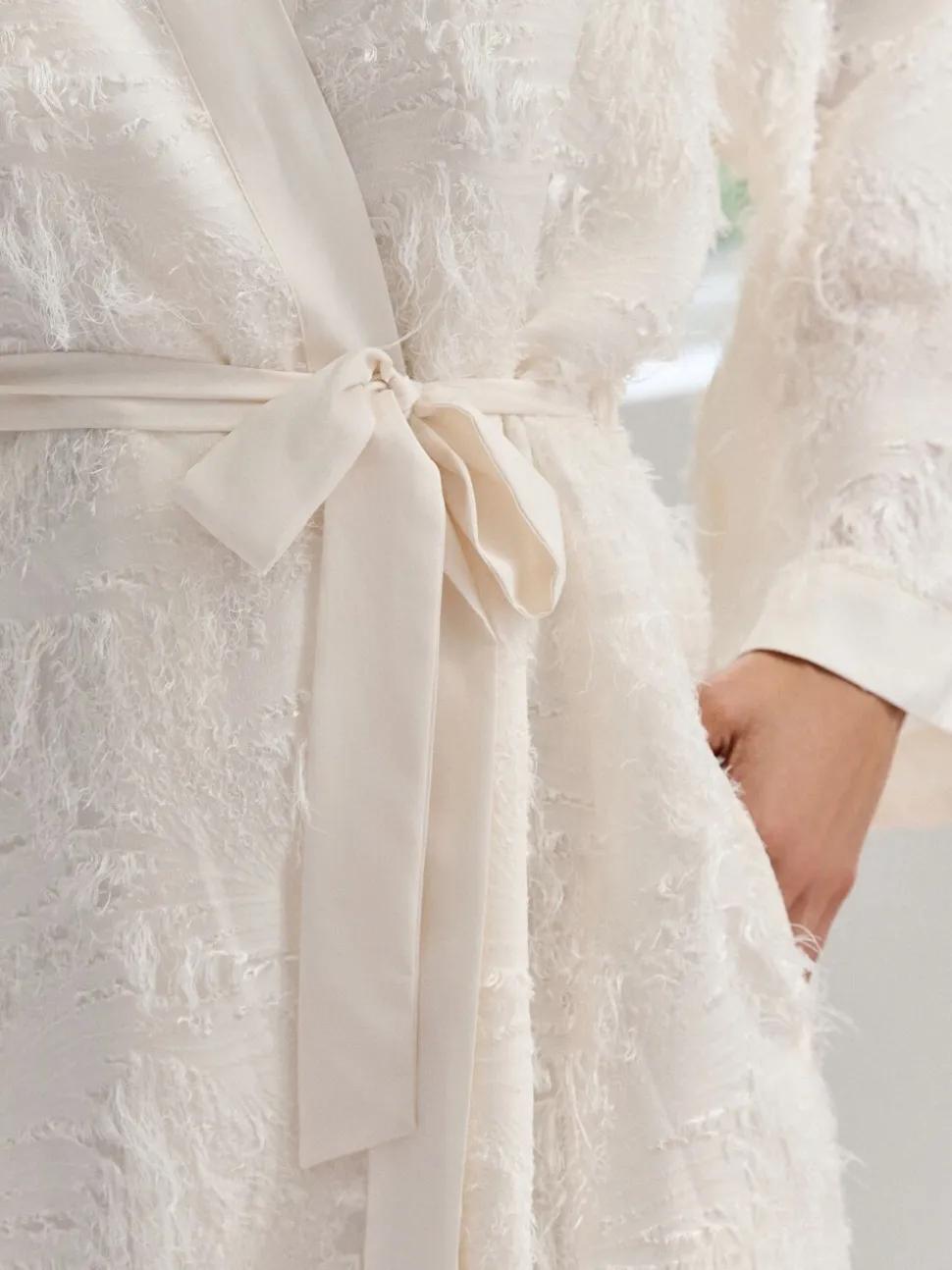 B by Ted Baker Feather Ivory Bridal Robe