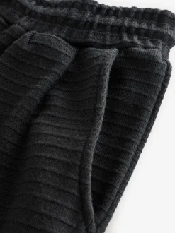 B by Ted Baker Knit Rib Wide Leg Black Trousers
