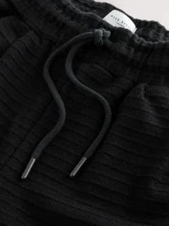 B by Ted Baker Knit Rib Wide Leg Black Trousers