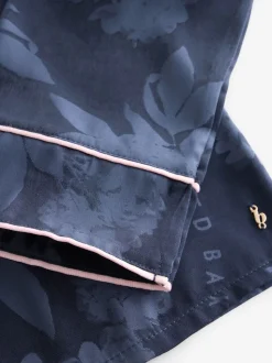 B by Ted Baker Navy Jacquard Button Through Pyjamas
