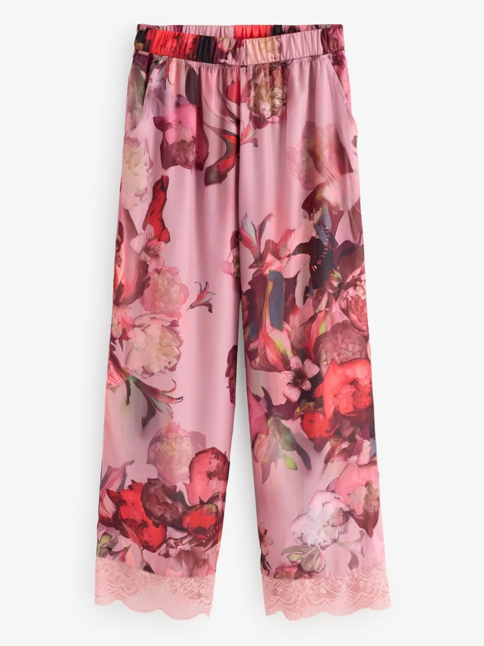 B by Ted Baker Pink Floral Satin Jersey Pyjamas