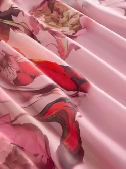 B by Ted Baker Pink Floral Satin Jersey Pyjamas