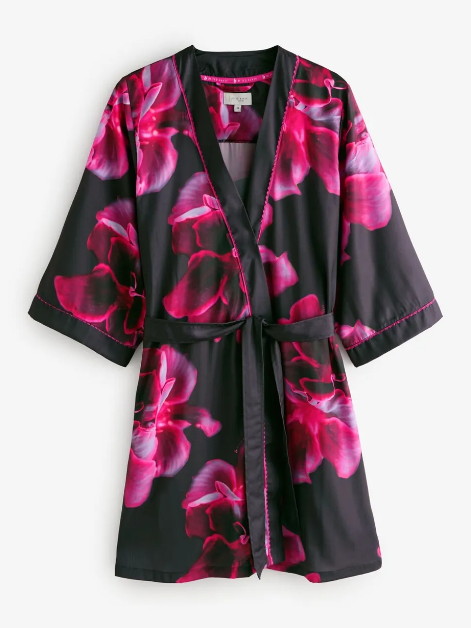 B by Ted Baker Purple Bright Floral Satin Robe