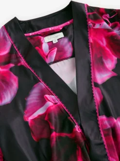B by Ted Baker Purple Bright Floral Satin Robe