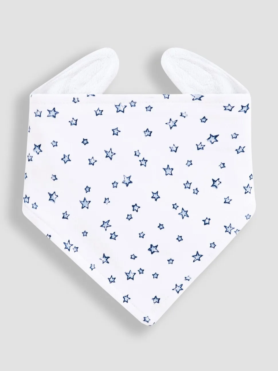 Babyblauw - JoJo Maman Bébé - 3 Katoenen babyslabbetjes