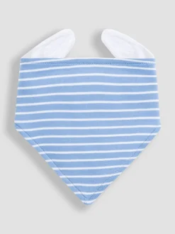 Babyblauw - JoJo Maman Bébé - 3 Katoenen babyslabbetjes