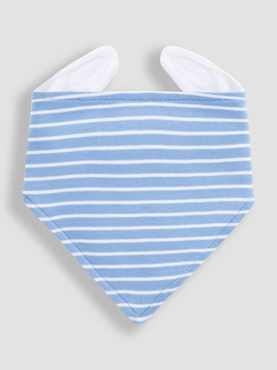 Babyblauw - JoJo Maman Bébé - 3 Katoenen babyslabbetjes