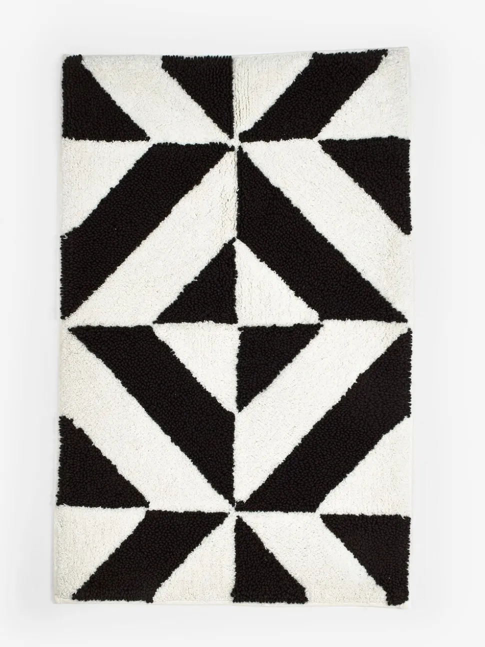 Badmat met geometrisch patroon, 100% katoen