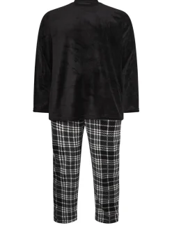 BadRhino Big & Tall Checked Fleece Pyjama Bottoms
