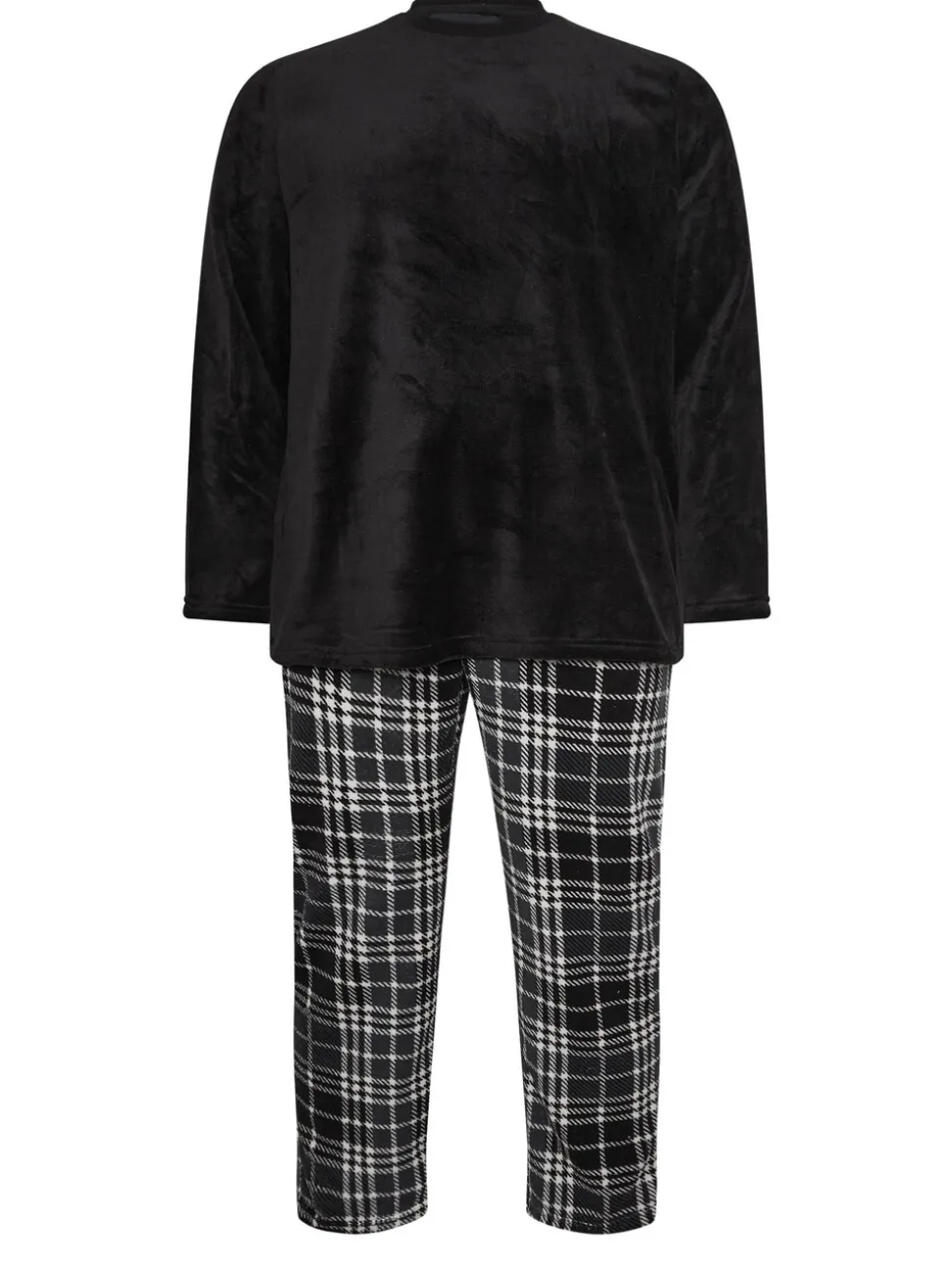 BadRhino Big & Tall Checked Fleece Pyjama Bottoms
