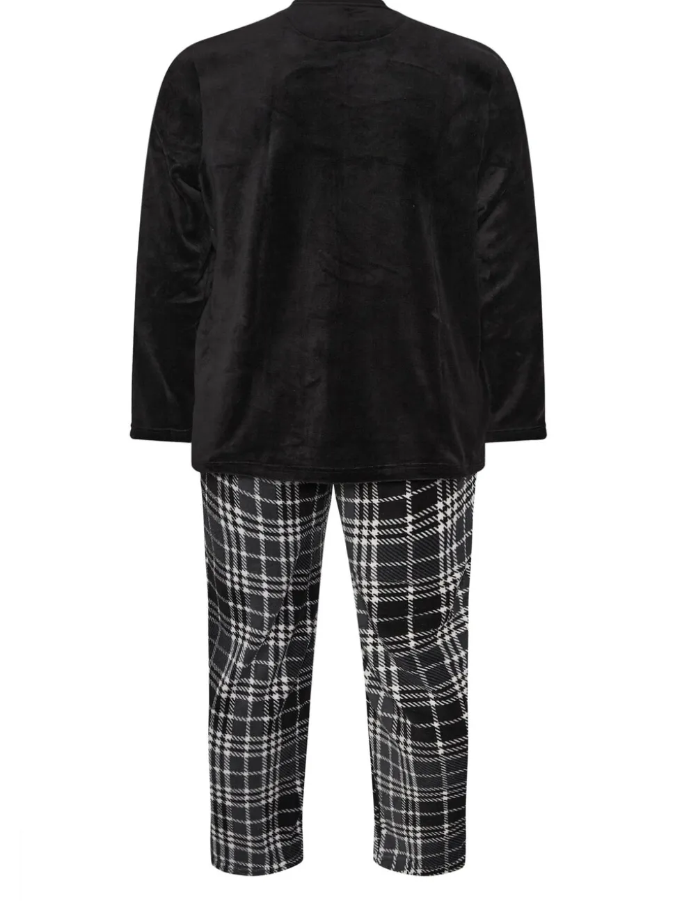 BadRhino Big & Tall Checked Fleece Pyjama Bottoms