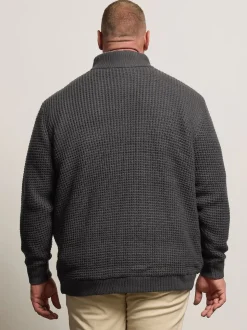 BadRhino Big & Tall Full Zip Cable Sherpa Lined Jacket