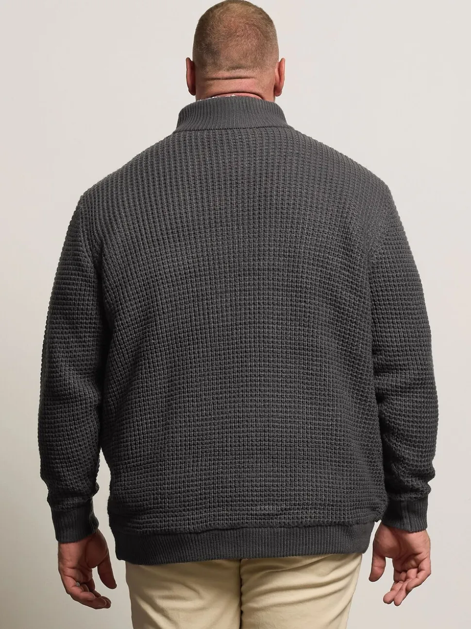 BadRhino Big & Tall Full Zip Cable Sherpa Lined Jacket