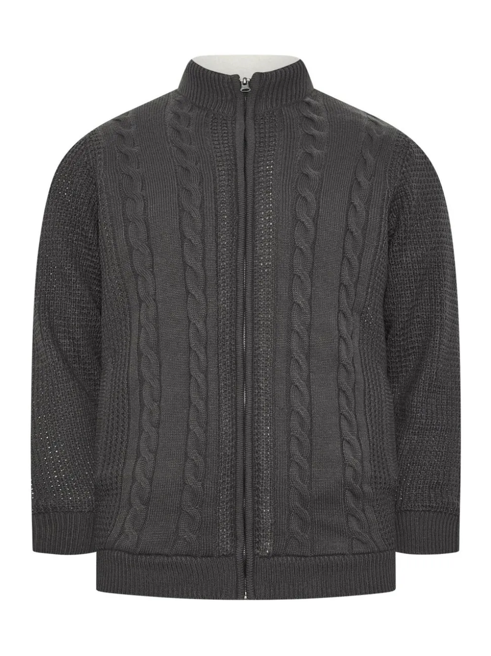 BadRhino Big & Tall Full Zip Cable Sherpa Lined Jacket