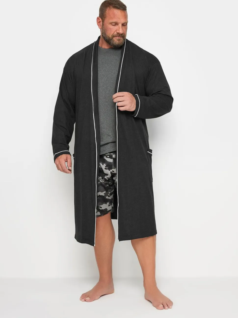 BadRhino Big & Tall Jersey Dressing Gown