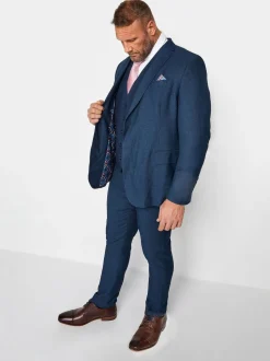 BadRhino Big & Tall Textured Suit Waistcoat