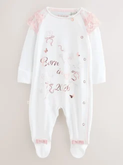 Baker by Ted Baker - Born in 2026 - Witte pyjama met konijntjes