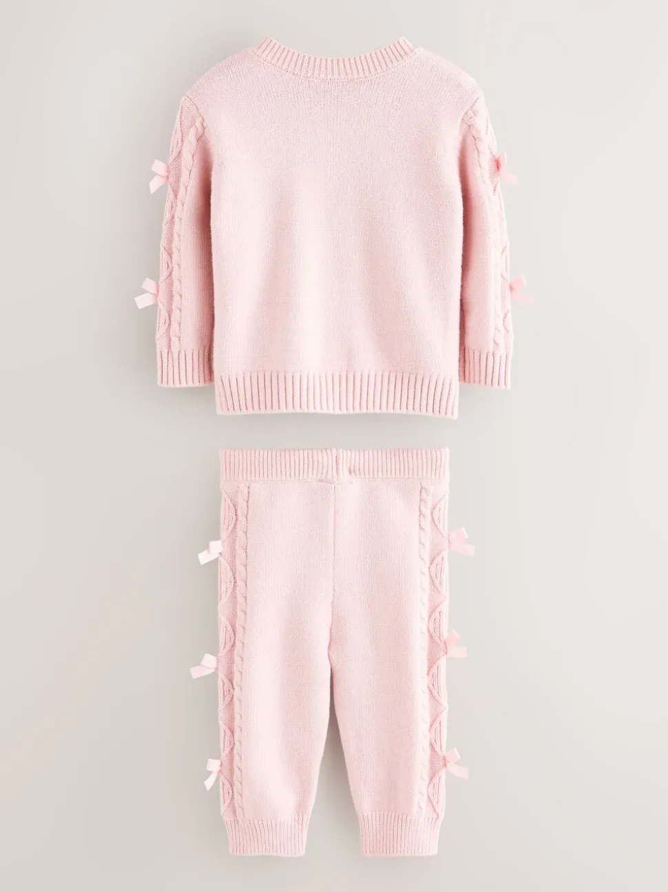 Baker by Ted Baker 2 Piece Bow Knitted Cardigan & Leggings Set