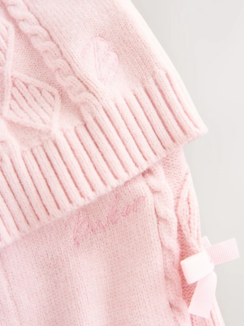 Baker by Ted Baker 2 Piece Bow Knitted Cardigan & Leggings Set