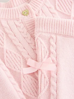 Baker by Ted Baker 2 Piece Bow Knitted Cardigan & Leggings Set