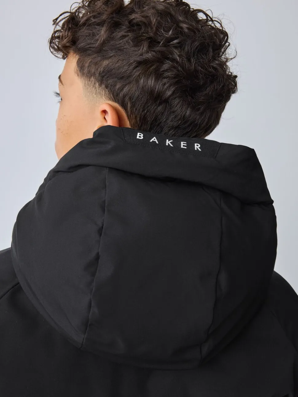 Baker by Ted Baker - Regenbestendige gewatteerde zwarte bomberjas
