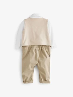Baker By Ted Baker blauw modieus tweedelig lijkend rompertje