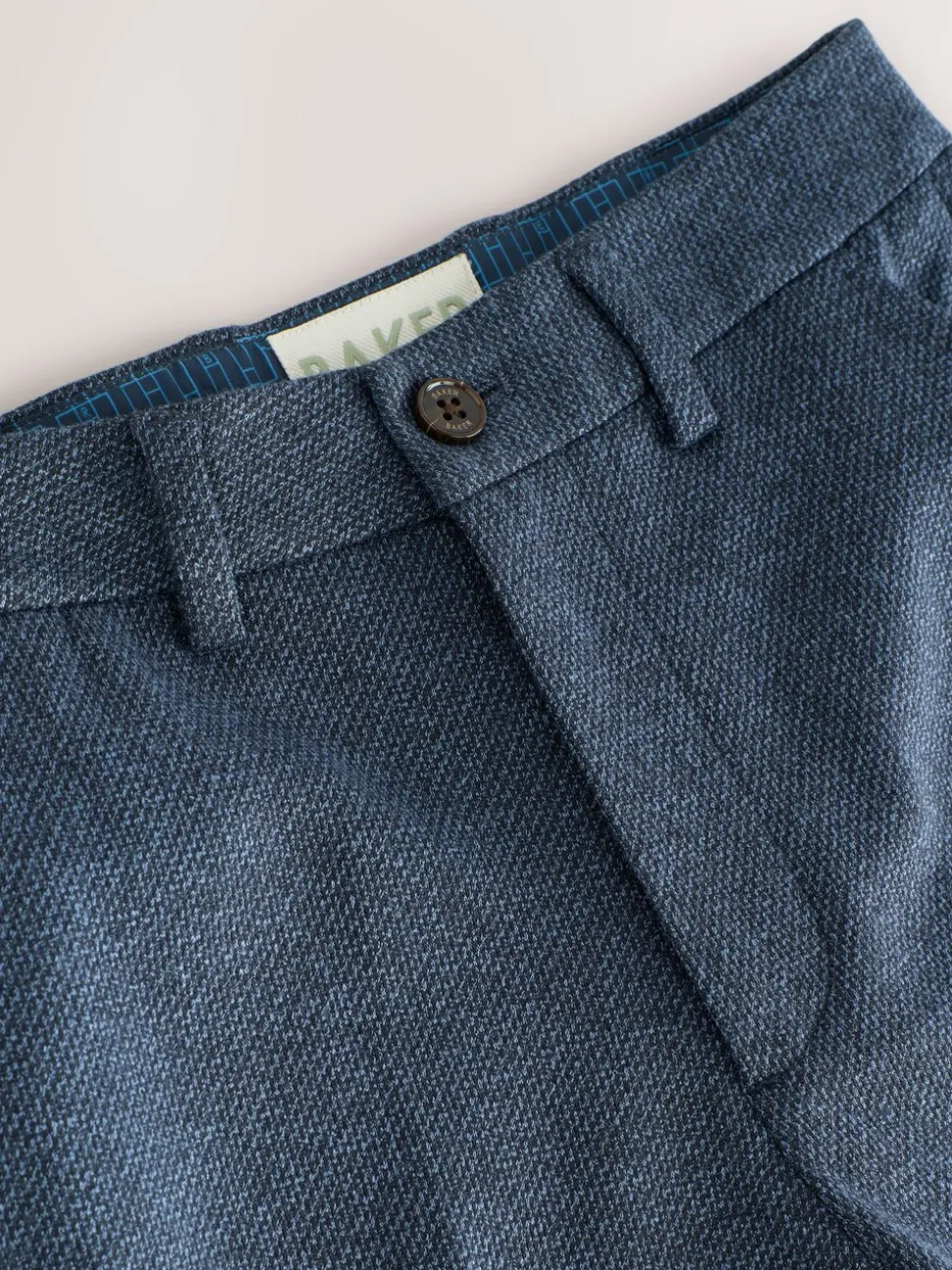 Baker by Ted Baker Blue Jersey Suit Trousers