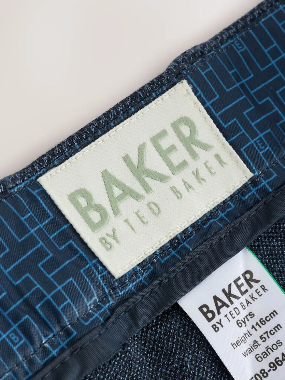 Baker by Ted Baker Blue Jersey Suit Trousers