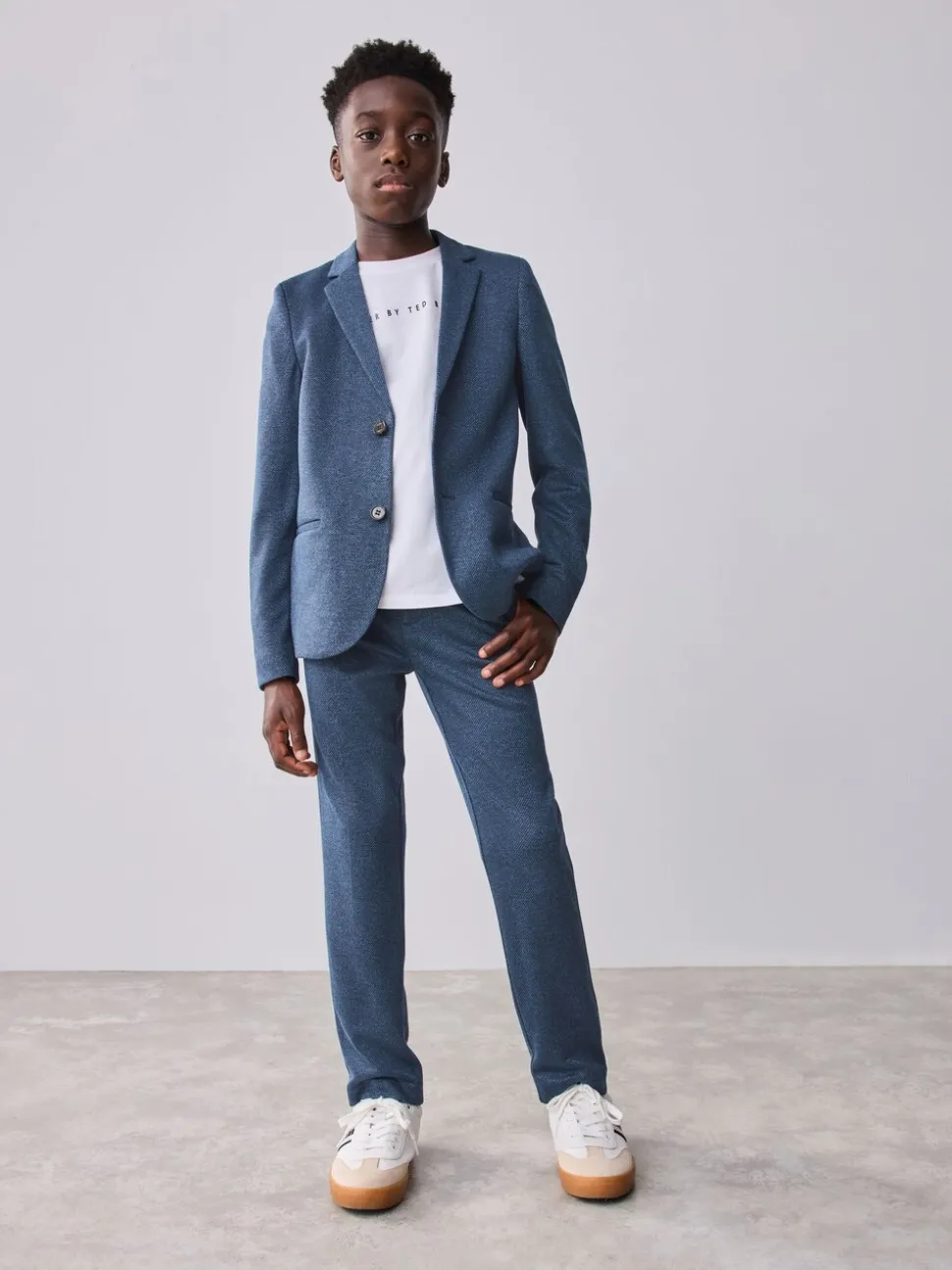 Baker by Ted Baker Blue Jersey Suit Jacket