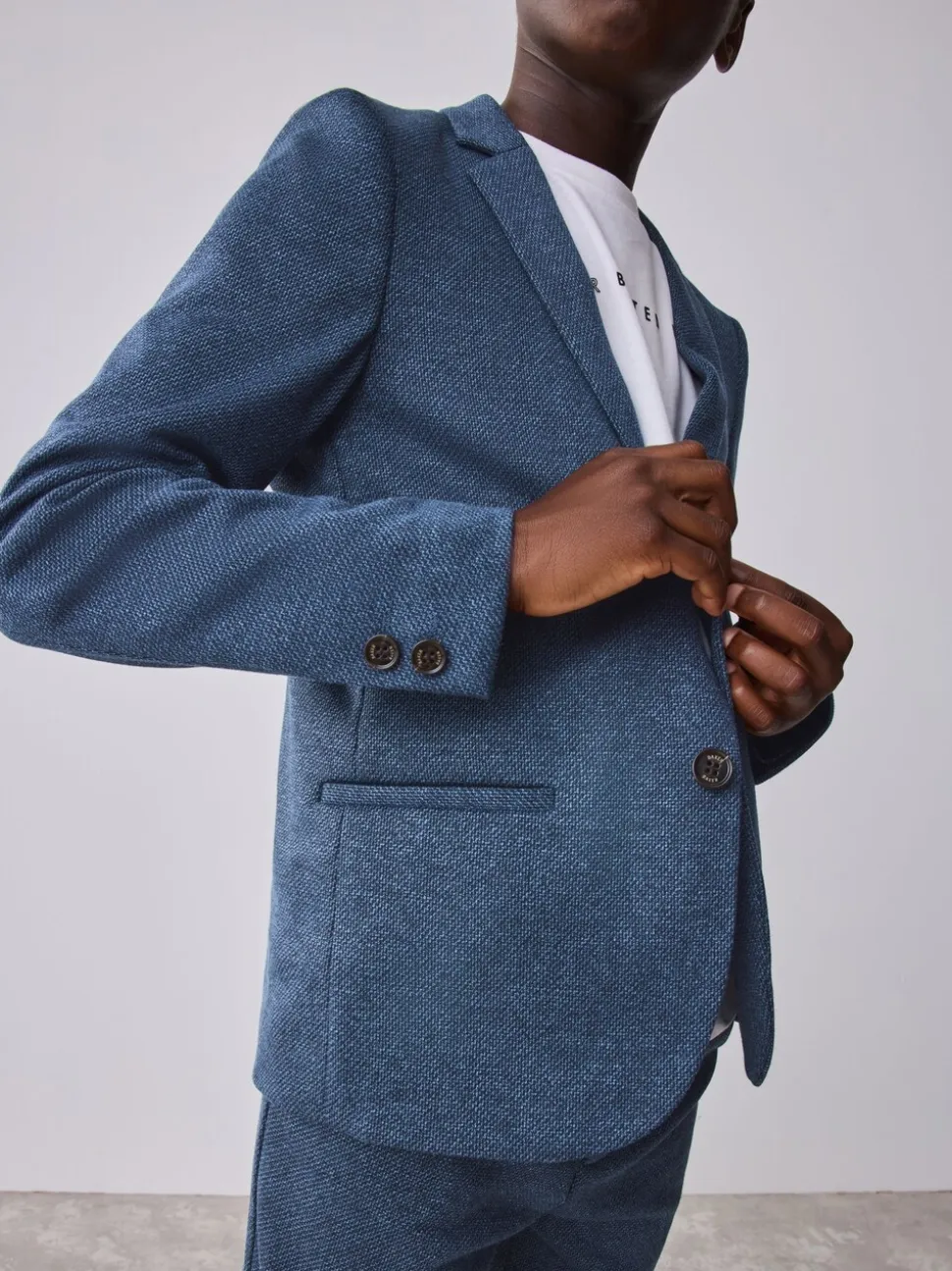 Baker by Ted Baker Blue Jersey Suit Jacket