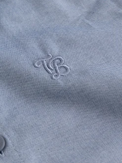 Baker by Ted Baker Blue Short Sleeve Shirt with Bow Tie