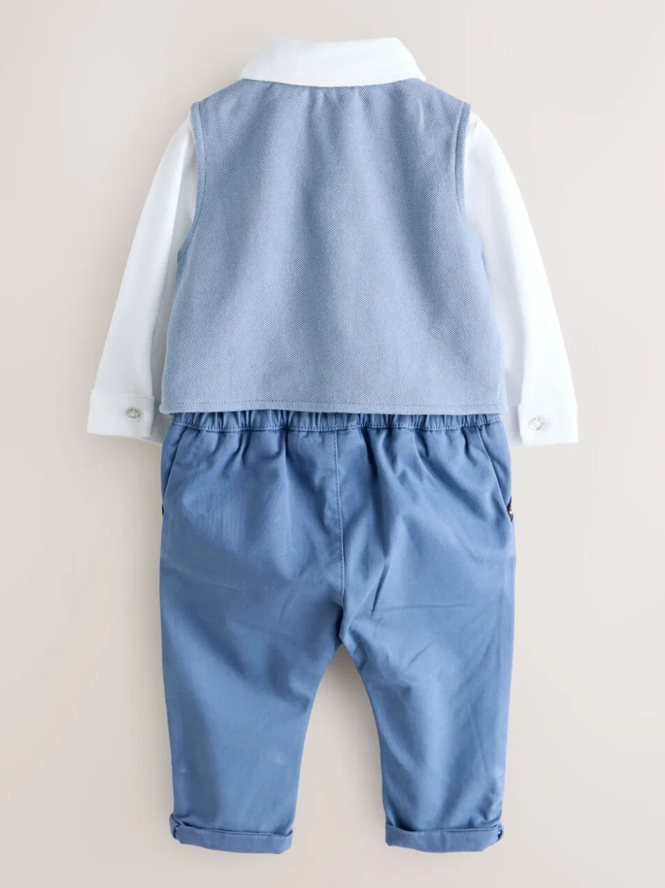 Baker by Ted Baker Blue Smart Bow Tie Rompersuit