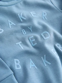 Baker by Ted Baker Blue Sleepsuits and Reversible Hat Set