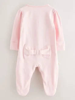 Baker by Ted Baker- Born in 2026 - babypyjama met strik in roze