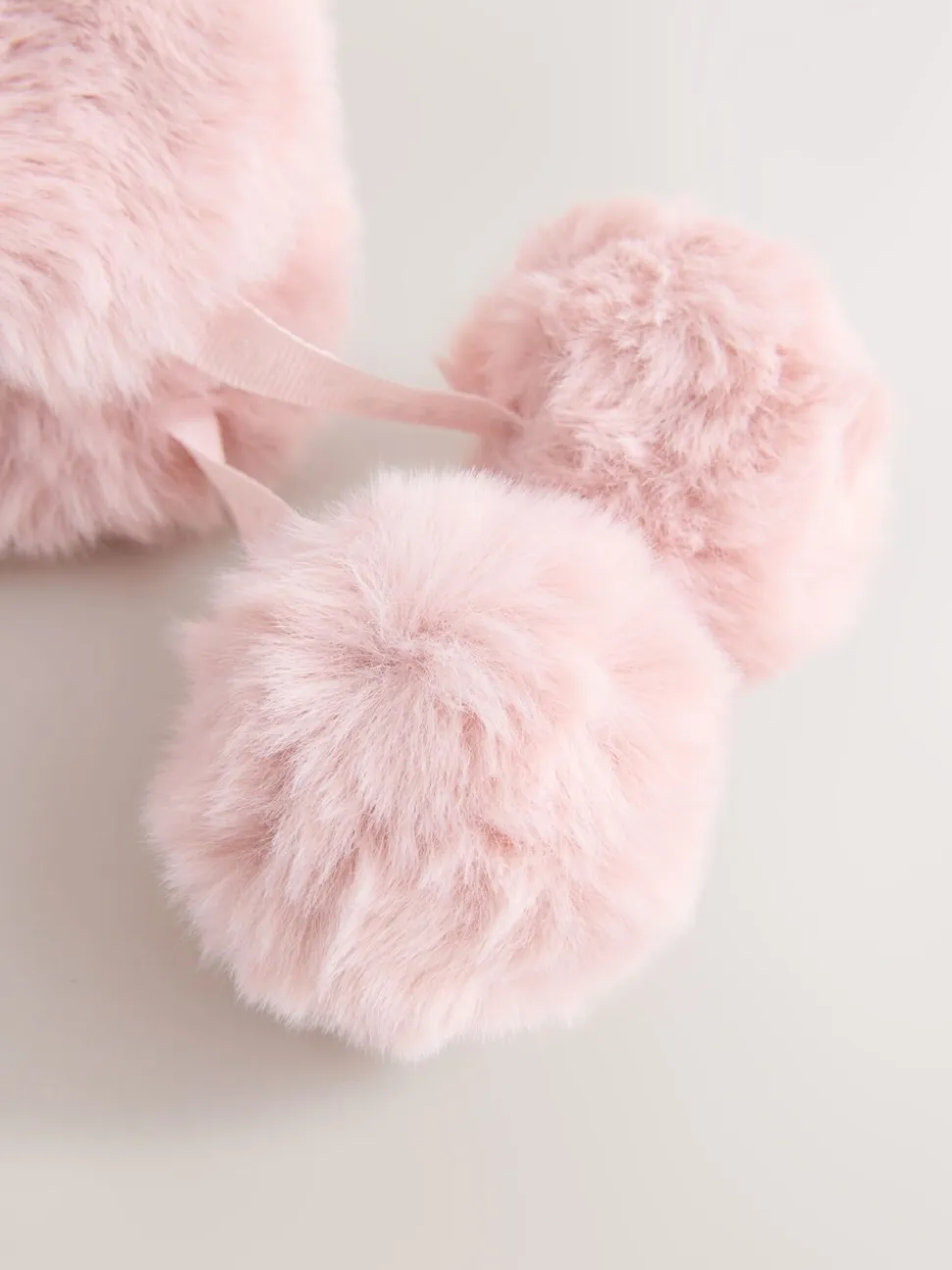 Baker by Ted Baker Bow Pink Faux Fur Trapper Hat