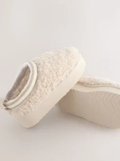 Baker by Ted Baker Crème Borg Cosy Borg Muiltjes Pantoffels