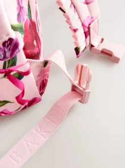 Baker by Ted Baker meisjes roze terug naar school rugzak met bloemenprint en strik