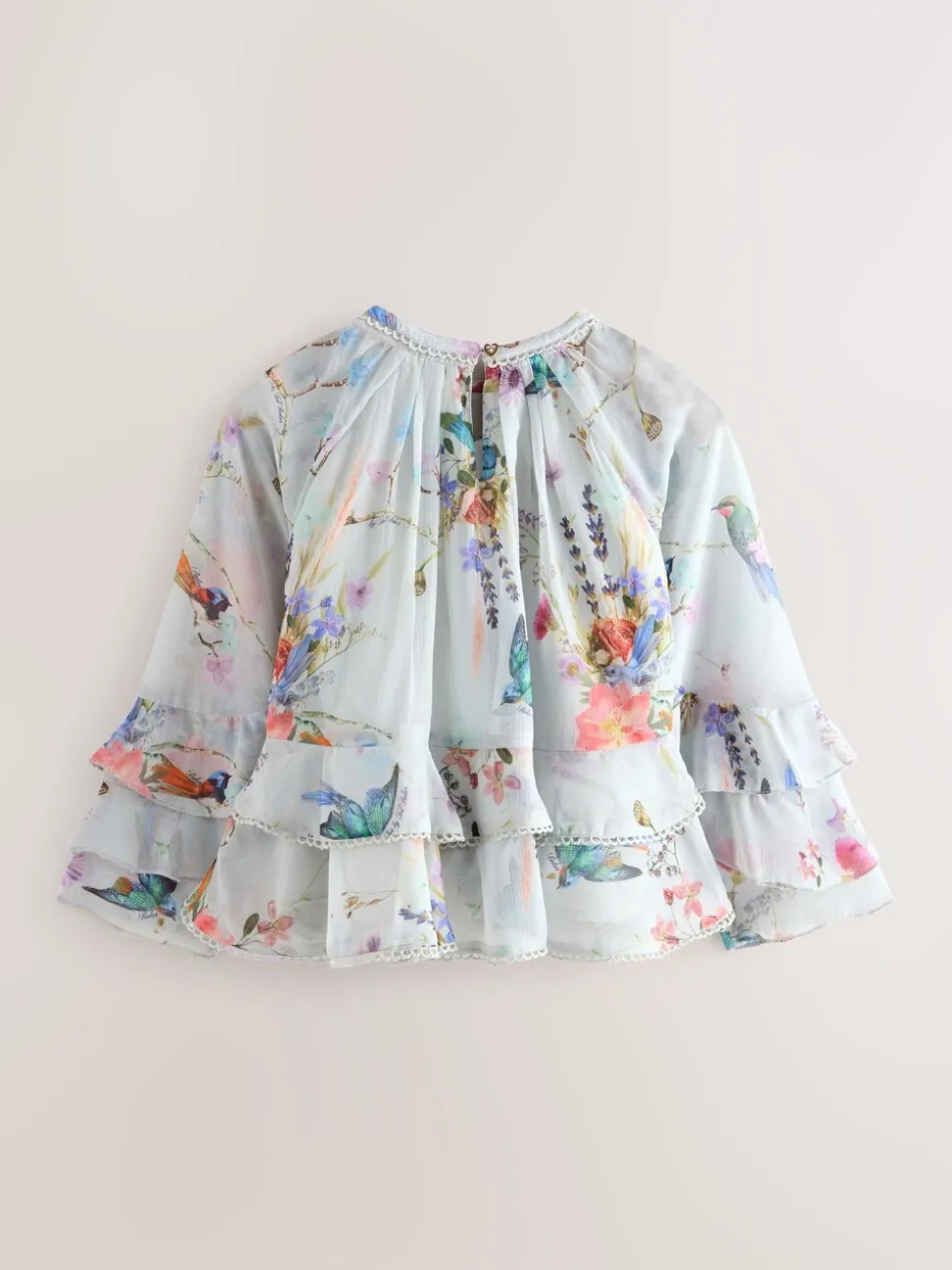 Baker by Ted Baker Mint Green All Over Printed Chiffon Blouse