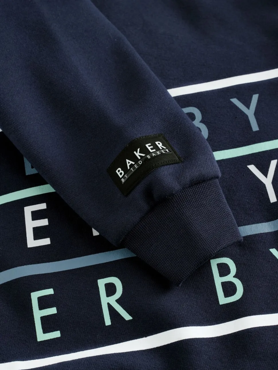Baker by Ted Baker Oversized Navy Graphic Sweatshirt and Joggers Set