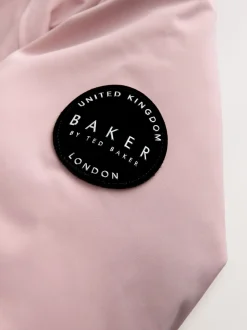 Baker by Ted Baker Pink Waterproof Belted Padded Ski Jacket