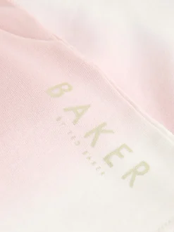 Baker by Ted Baker Pink/Lilac 2 Piece Ombre Sweatshirt & Shorts Set