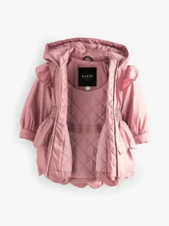 Baker by Ted Baker roze regenbestendige lichtgewicht regenjas met geschulpte rand