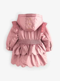 Baker by Ted Baker roze regenbestendige lichtgewicht regenjas met geschulpte rand