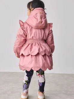 Baker by Ted Baker roze regenbestendige lichtgewicht regenjas met geschulpte rand