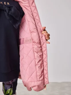 Baker by Ted Baker roze regenbestendige lichtgewicht regenjas met geschulpte rand