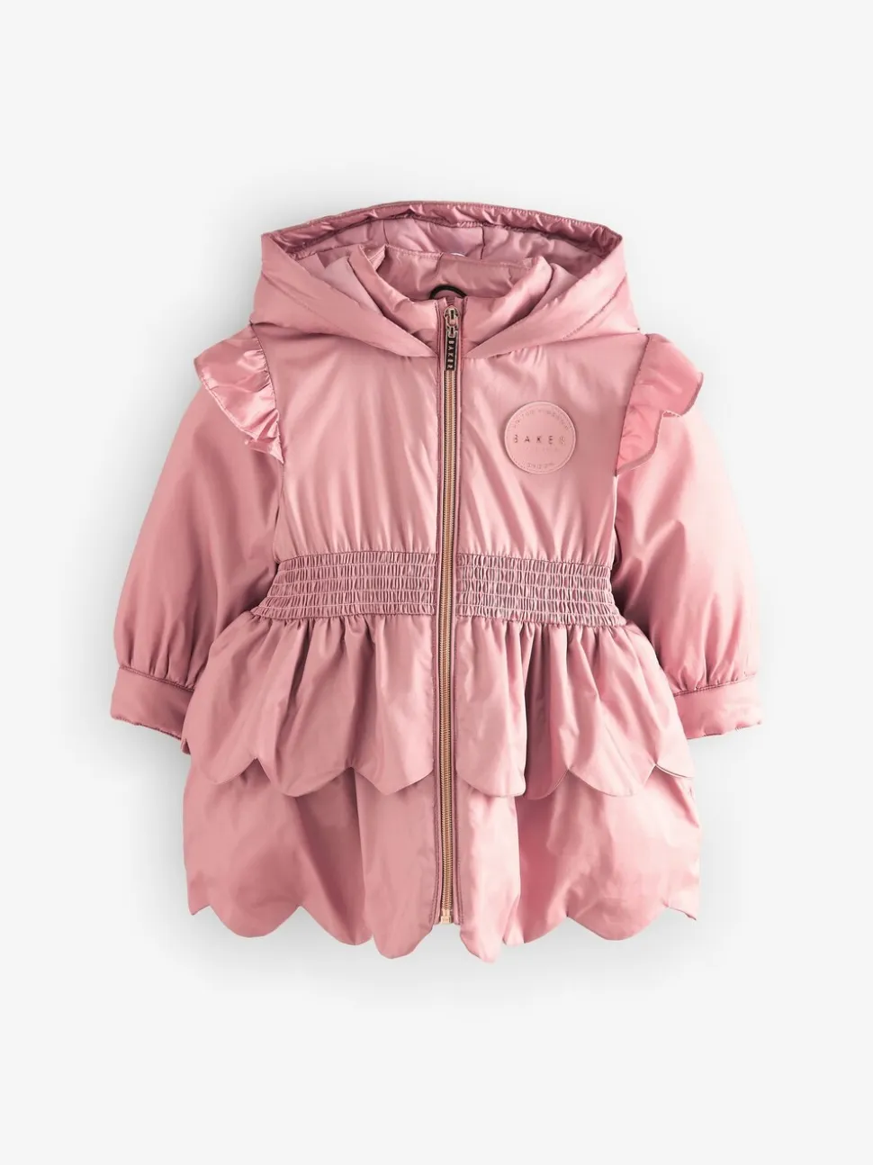 Baker by Ted Baker roze regenbestendige lichtgewicht regenjas met geschulpte rand