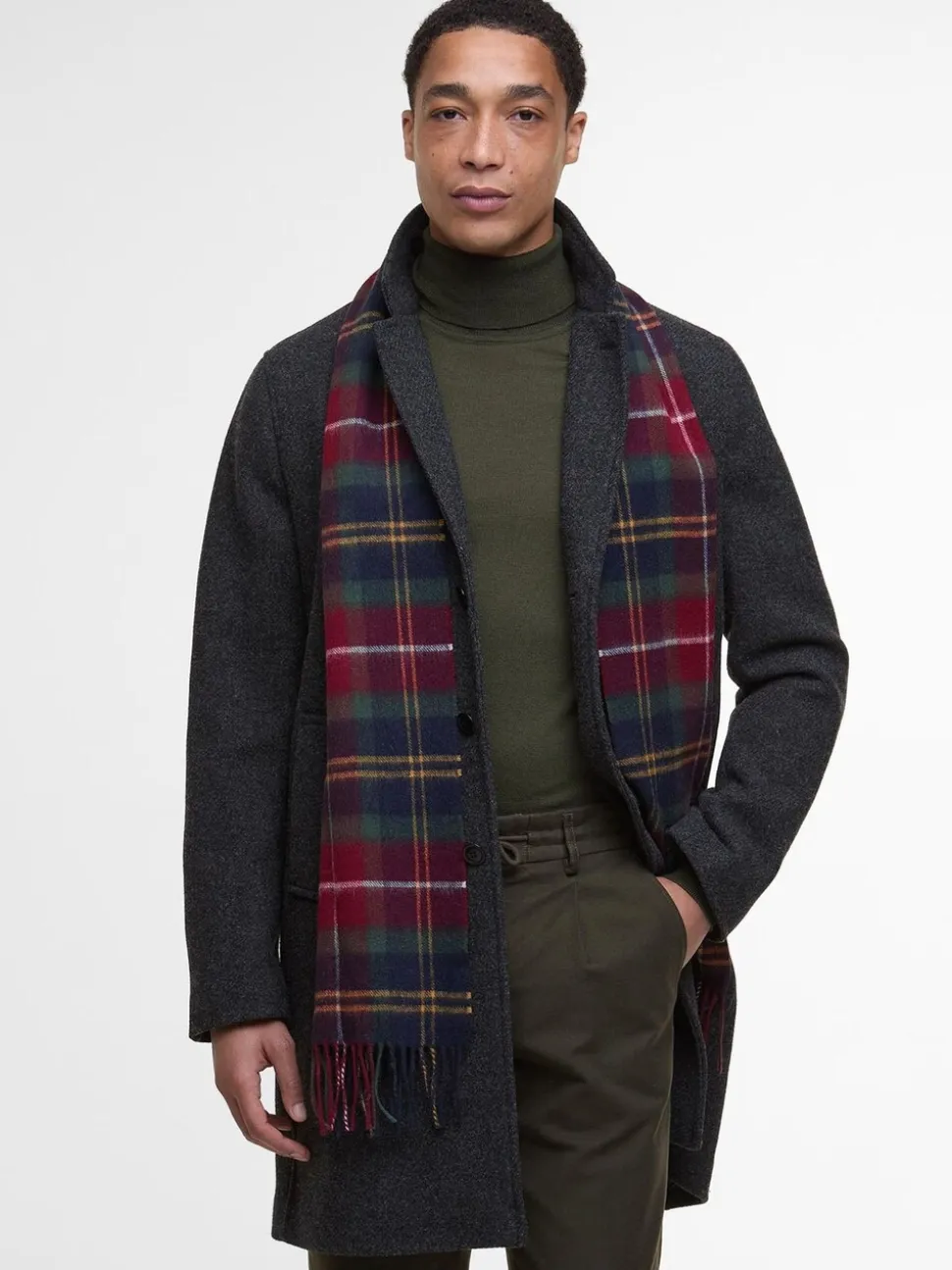 Barbour® Tartan Wool Cashmere Blend Scarf