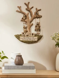 Barnaby Bear Family wanddecoratie met boom