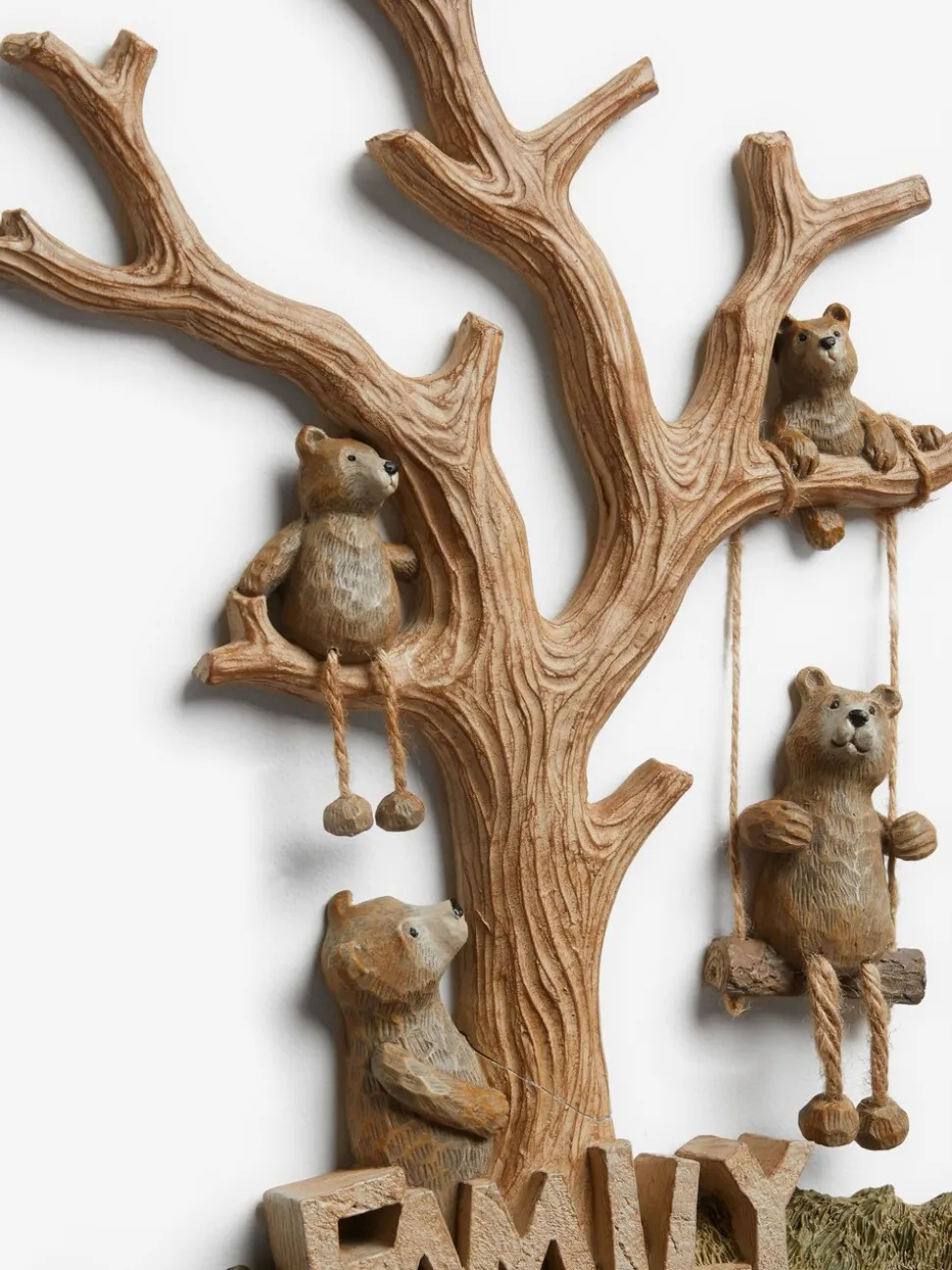 Barnaby Bear Family wanddecoratie met boom
