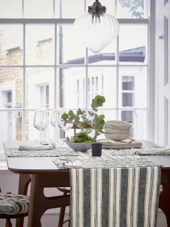 Bedeck of Belfast Saja Stripe 100% Cotton Table Runner